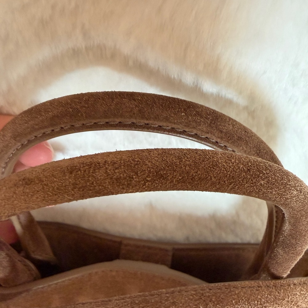 Dash Belted Suede Top-Handle Bag - Picture 6 of 6